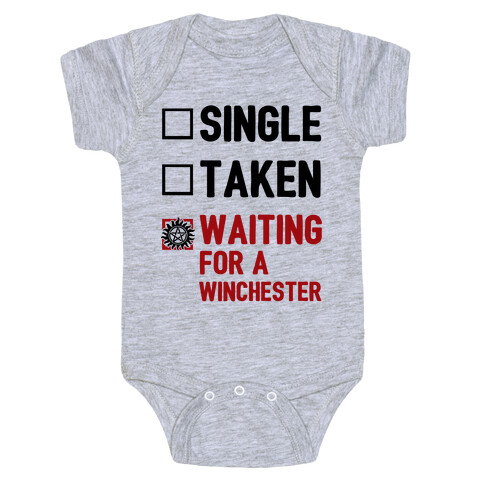 Single Taken Waiting For A Winchester Baby One-Piece