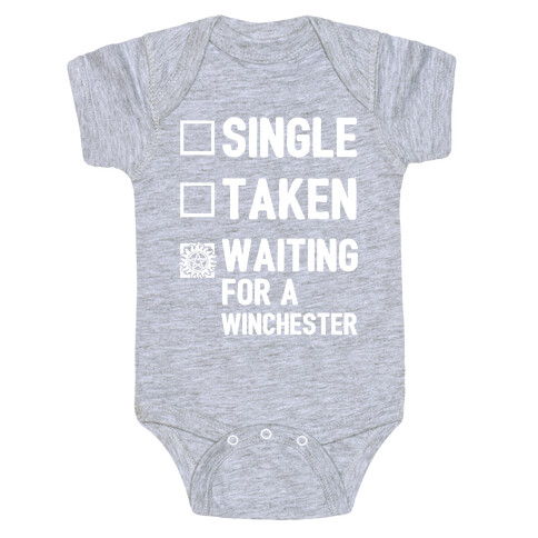 Single Taken Waiting For A Winchester Baby One-Piece