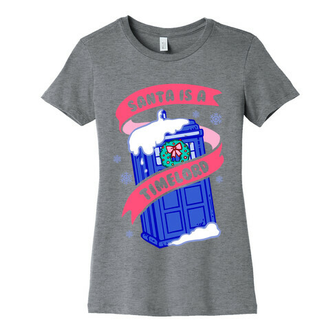 Santa is A Timelord Womens T-Shirt