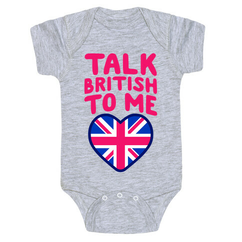 Talk British To Me Baby One-Piece