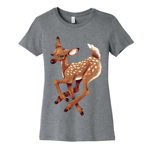 Peaceful Fawn Womens T-Shirt