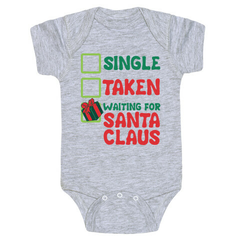 Waiting For Santa Claus Baby One-Piece