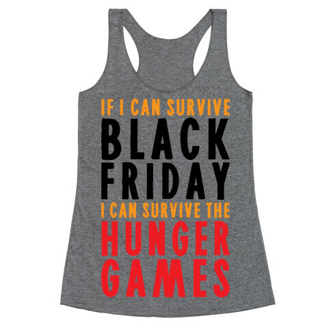 Black Friday Hunger Games Racerback Tank Top