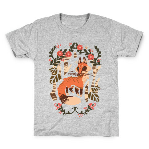 Fox In The Forest Kids T-Shirt