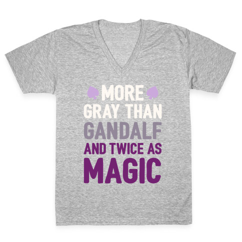 More Gray Than Gandalf V-Neck Tee Shirt