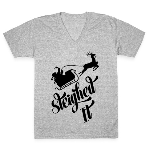 Sleighed It V-Neck Tee Shirt