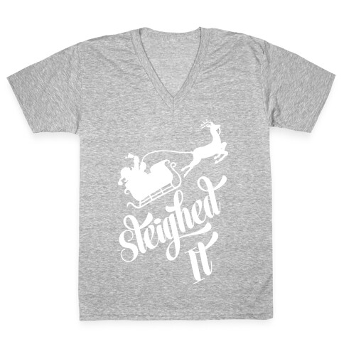 Sleighed It V-Neck Tee Shirt