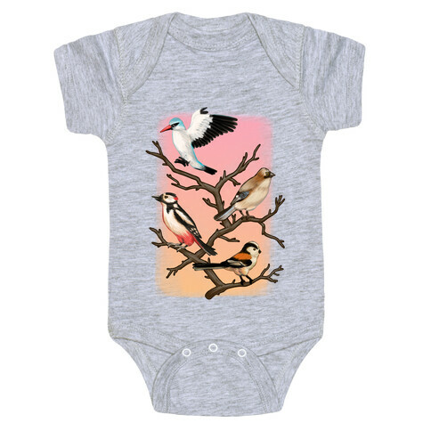 Woodland Birds Baby One-Piece