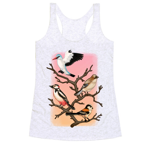 Woodland Birds Racerback Tank Top