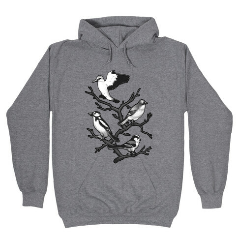 Woodland Birds Hooded Sweatshirt