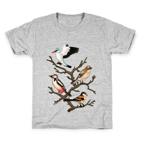 Woodland Birds Kids T-Shirt