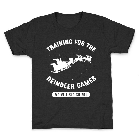 Training for the Reindeer Games Kids T-Shirt
