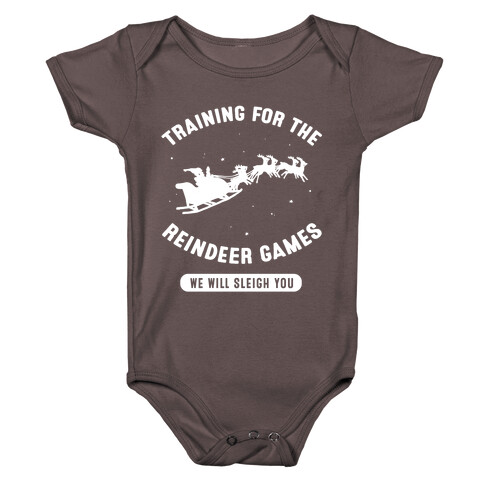 Training for the Reindeer Games Baby One-Piece