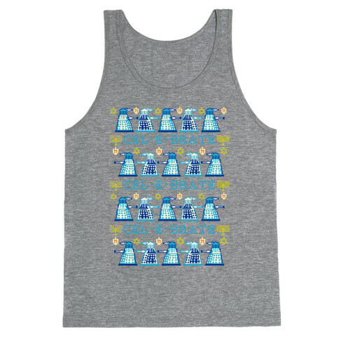 Dalek Hanukkah Sweater Tank Top