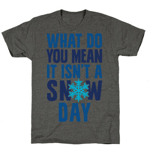 What Do You Mean It Isn't A Snow Day T-Shirt