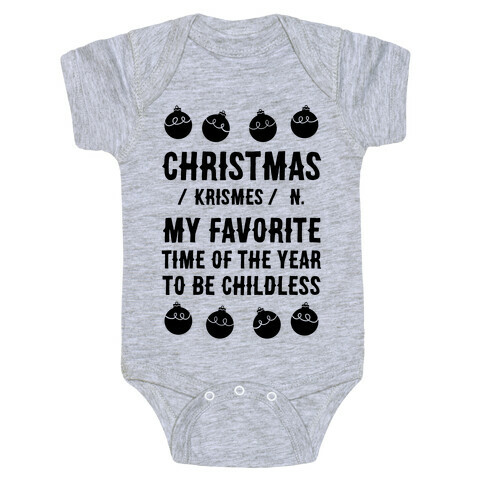 Christmas Definition Baby One-Piece