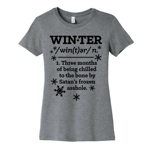 Winter Definition Womens T-Shirt