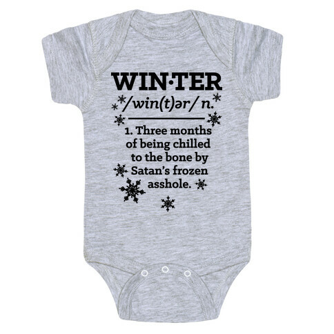 Winter Definition Baby One-Piece