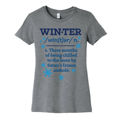 Winter Definition Womens T-Shirt