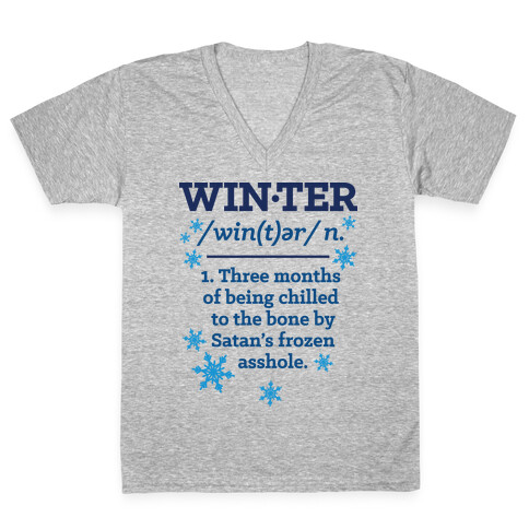 Winter Definition V-Neck Tee Shirt