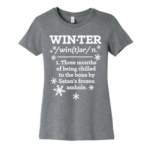 Winter Definition Womens T-Shirt