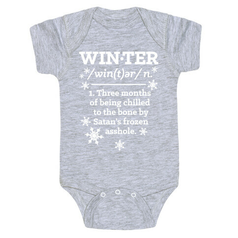 Winter Definition Baby One-Piece