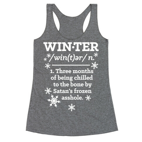 Winter Definition Racerback Tank Top