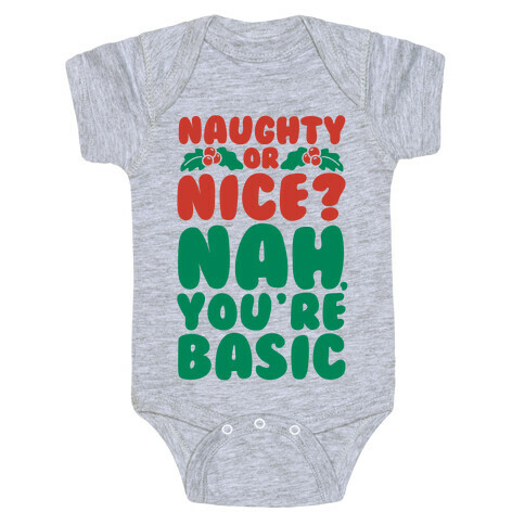 Naughty Or Nice? Baby One-Piece