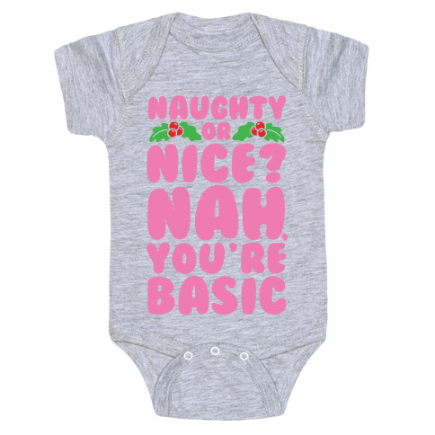 Naughty Or Nice? Baby One-Piece