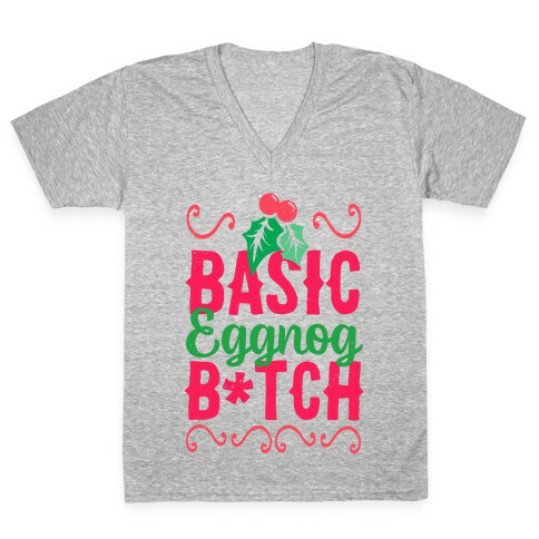 Basic Eggnog B*tch V-Neck Tee Shirt