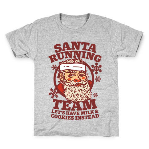 Santa Running Team Kids T-Shirt