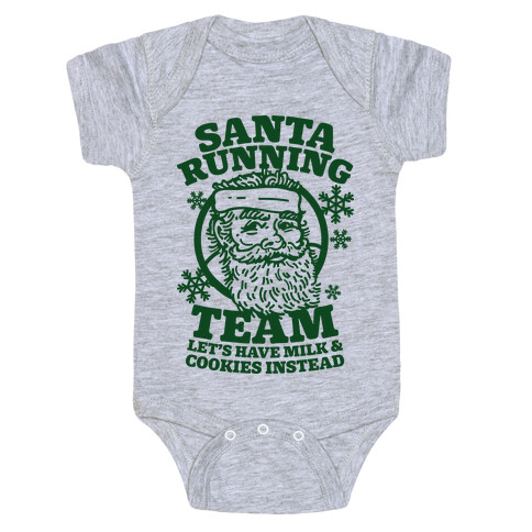 Santa Running Team Baby One-Piece