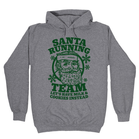 Santa Running Team Hooded Sweatshirt