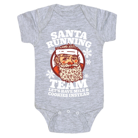 Santa Running Team Baby One-Piece