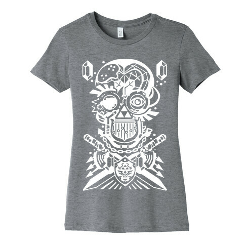 Legend Of Zelda skull Womens T-Shirt