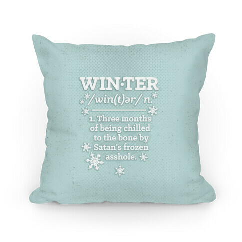 Winter Definition Pillow