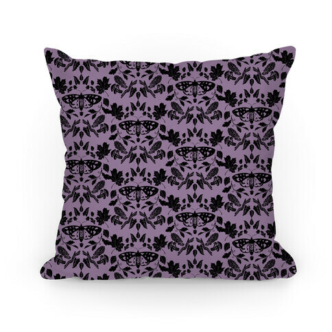 Woodland Moth Pattern Pillow