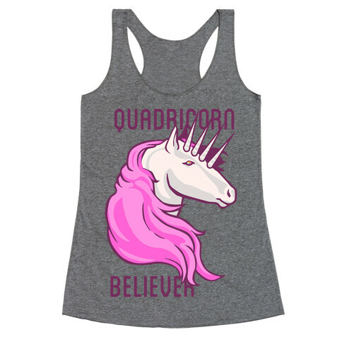 Quadricorn Believer (Tank) Racerback Tank Top