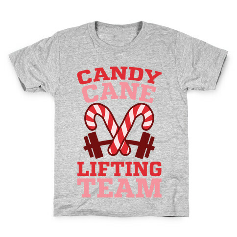 Candy Cane Lifting Team Kids T-Shirt