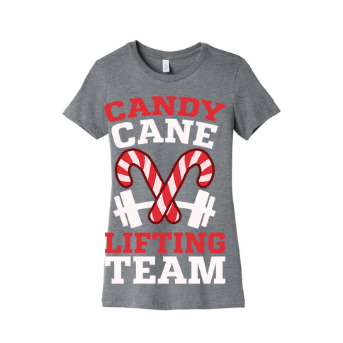 Candy Cane Lifting Team Womens T-Shirt