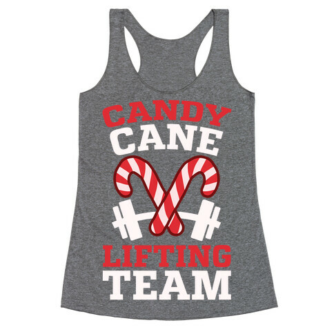 Candy Cane Lifting Team Racerback Tank Top