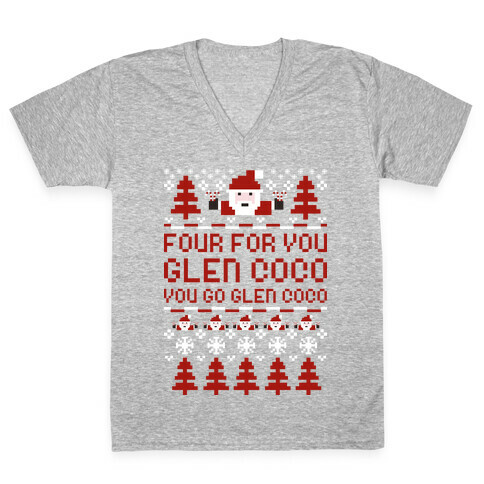 Ugly Sweater Glen Coco V-Neck Tee Shirt