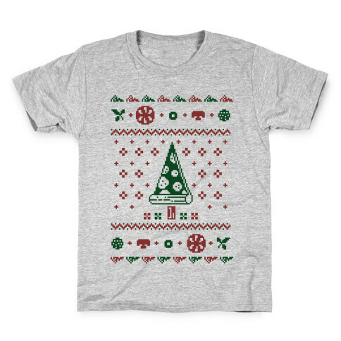 Ugly Pizza Christmas Sweater Kids T-Shirt