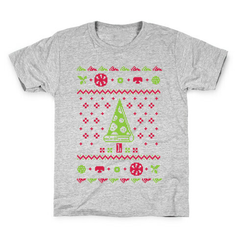 Ugly Pizza Christmas Sweater Kids T-Shirt