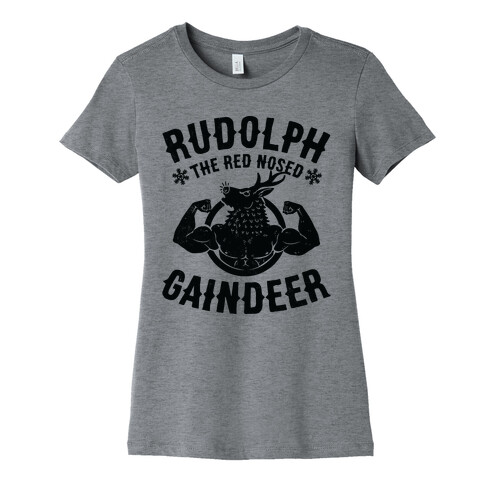 Rudolph The Red Nosed Gaindeer Womens T-Shirt