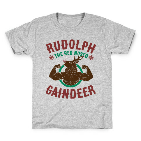Rudolph The Red Nosed Gaindeer Kids T-Shirt