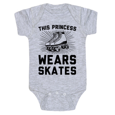 This Princess Wears Skates Baby One-Piece