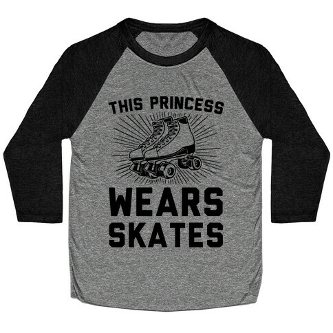 This Princess Wears Skates Baseball Tee