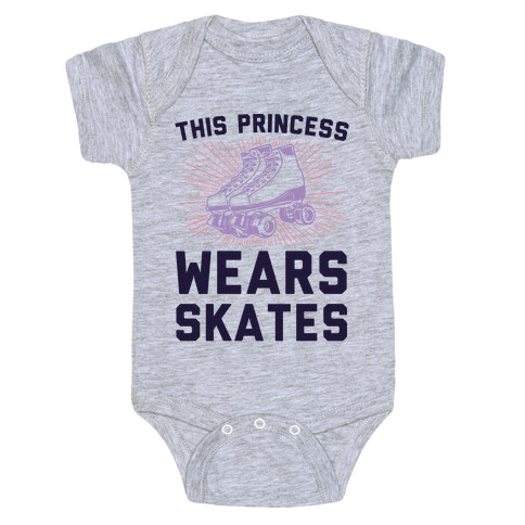 This Princess Wears Skates Baby One-Piece