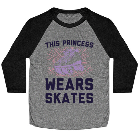 This Princess Wears Skates Baseball Tee